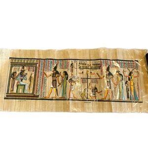 LAST CHANCE SALE!AUTHENTIC Egyptian Papyrus The Judgment Day Collectible Art